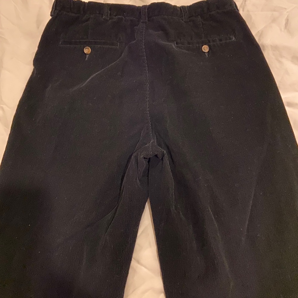 Mens Haggar Cordury Pants 36 X34 Color Black